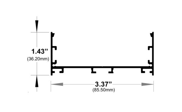 1080ASL - Surface / Pendant LED Channel - Image 2