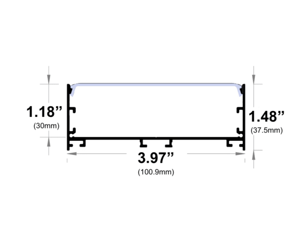 1100ASL - Surface / Pendant LED Channel - Image 2