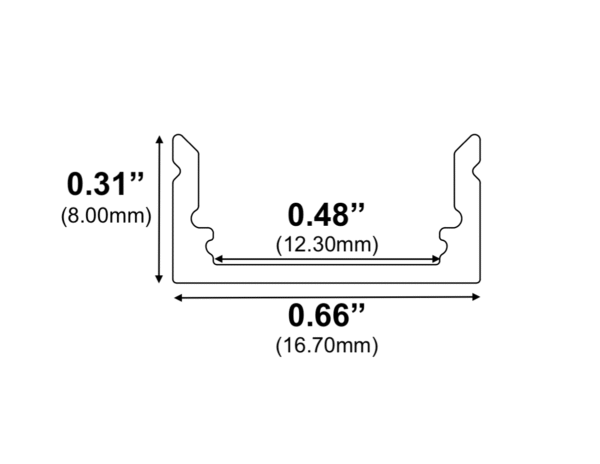 1971ASL-BB - BlackBlack LED Channel - Image 2