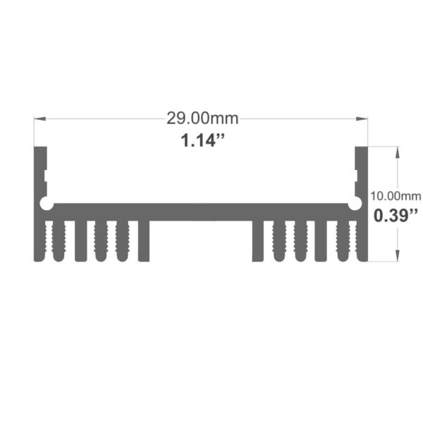 2147ASL - Square LED Channel - Image 3