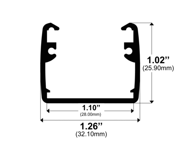 411ASL - Square LED Channel - Image 2