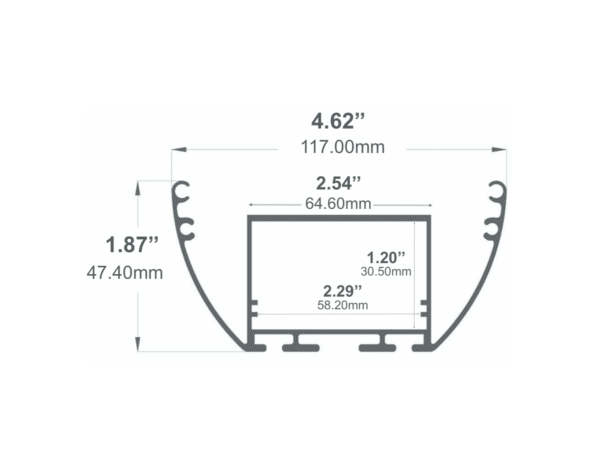 532ASL - Oval Pendant Linear LED Channel - Image 16