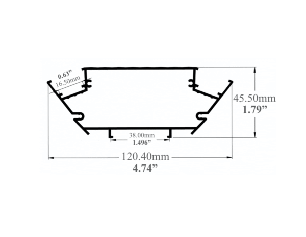 533ASL - Two Sided Linear LED Channel - Image 2