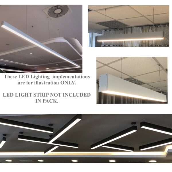 580ASL - Linear Pendant LED Channel - Image 4