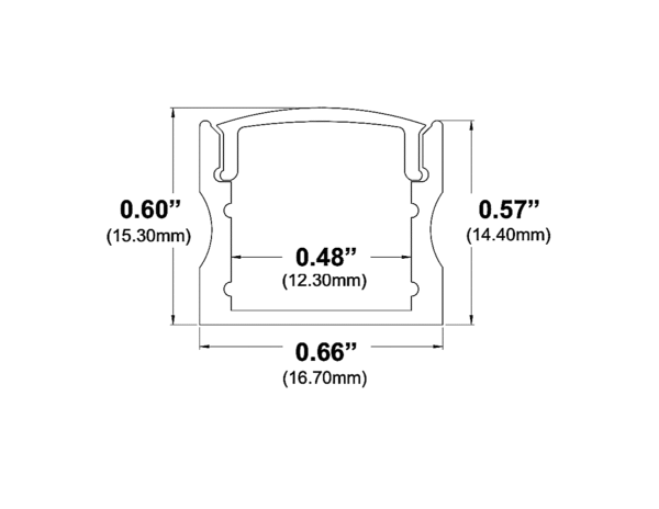 971ASL-B - Black LED Channel - Image 4