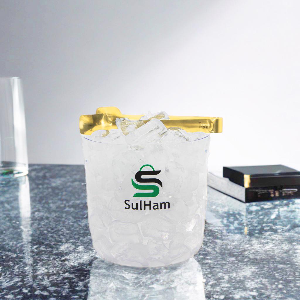 3L Double-Walled Stainless Steel Ice Bucket Set